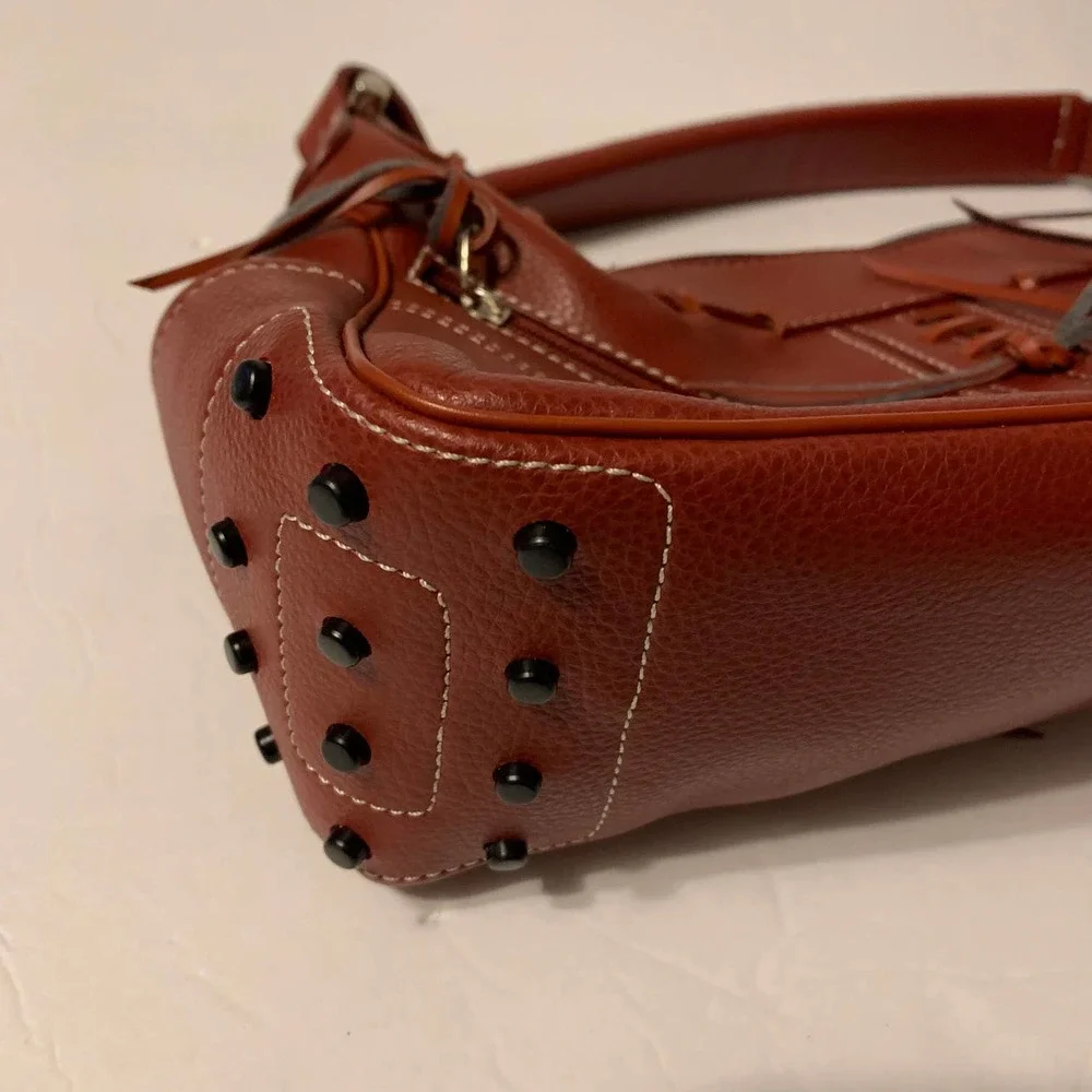 Red Pebbled Leather‎ Satchel NWOT